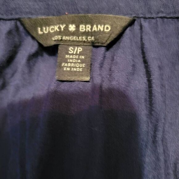 Lucky Brand Boho Style Long Sleeve Top Size Petite Small - Picture 8 of 10